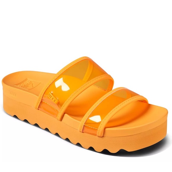 Reef Shoes - Reef Bright Orange Slide Sandals